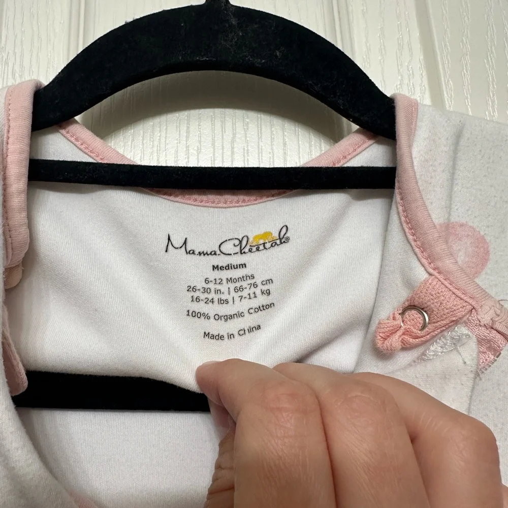 Bundle of Mama Cheetah Medium Sleep Sacks- 6-12 months- 100% Organic Cotton